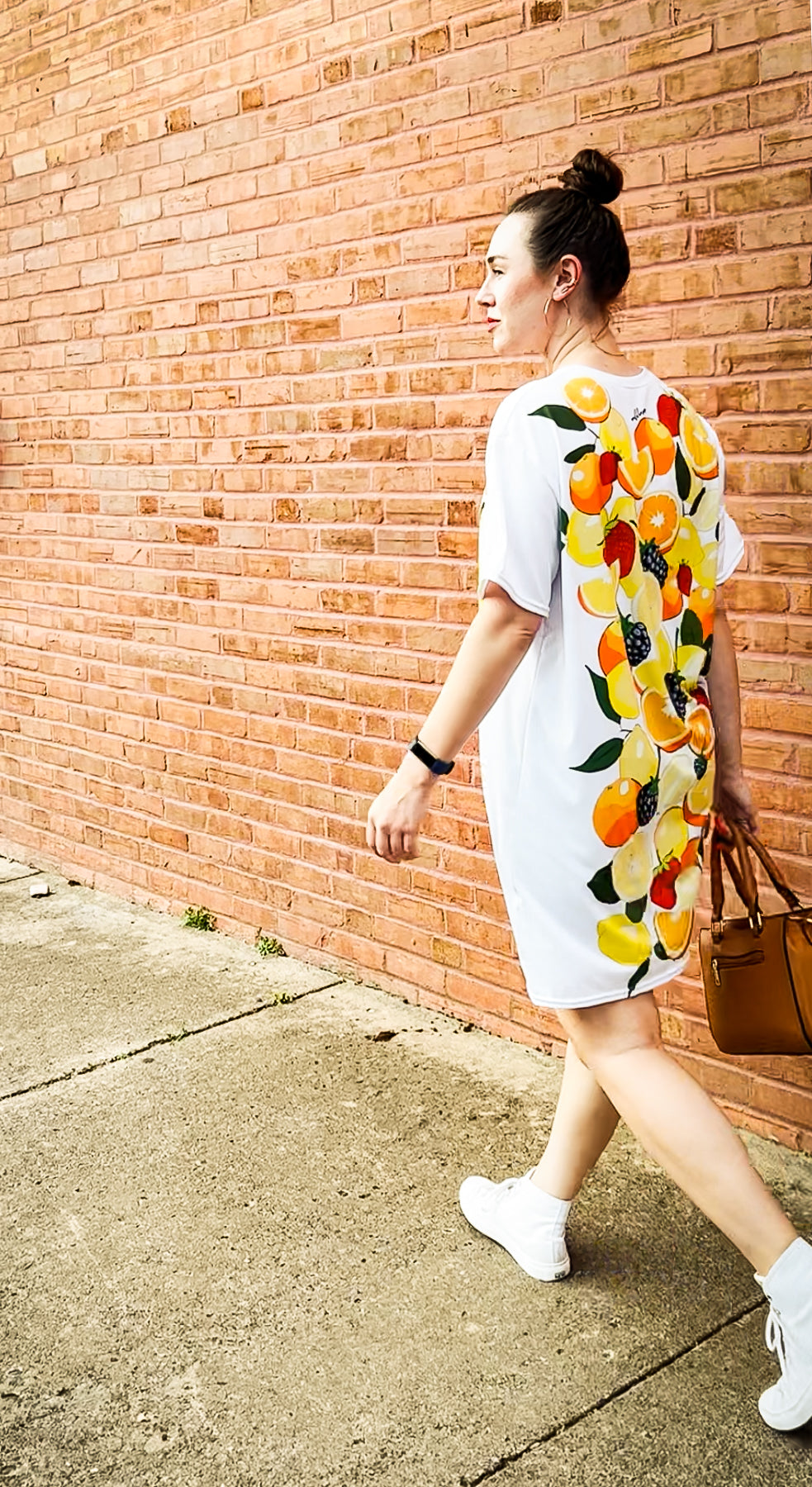 Everyday Tee Shirt Dress in Fruit Salad