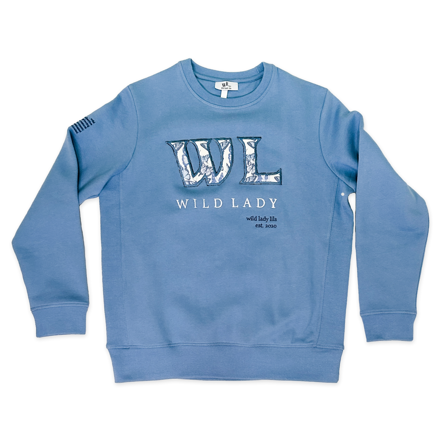 Wild Lady Unisex Sweatshirt in Cloudy Blue