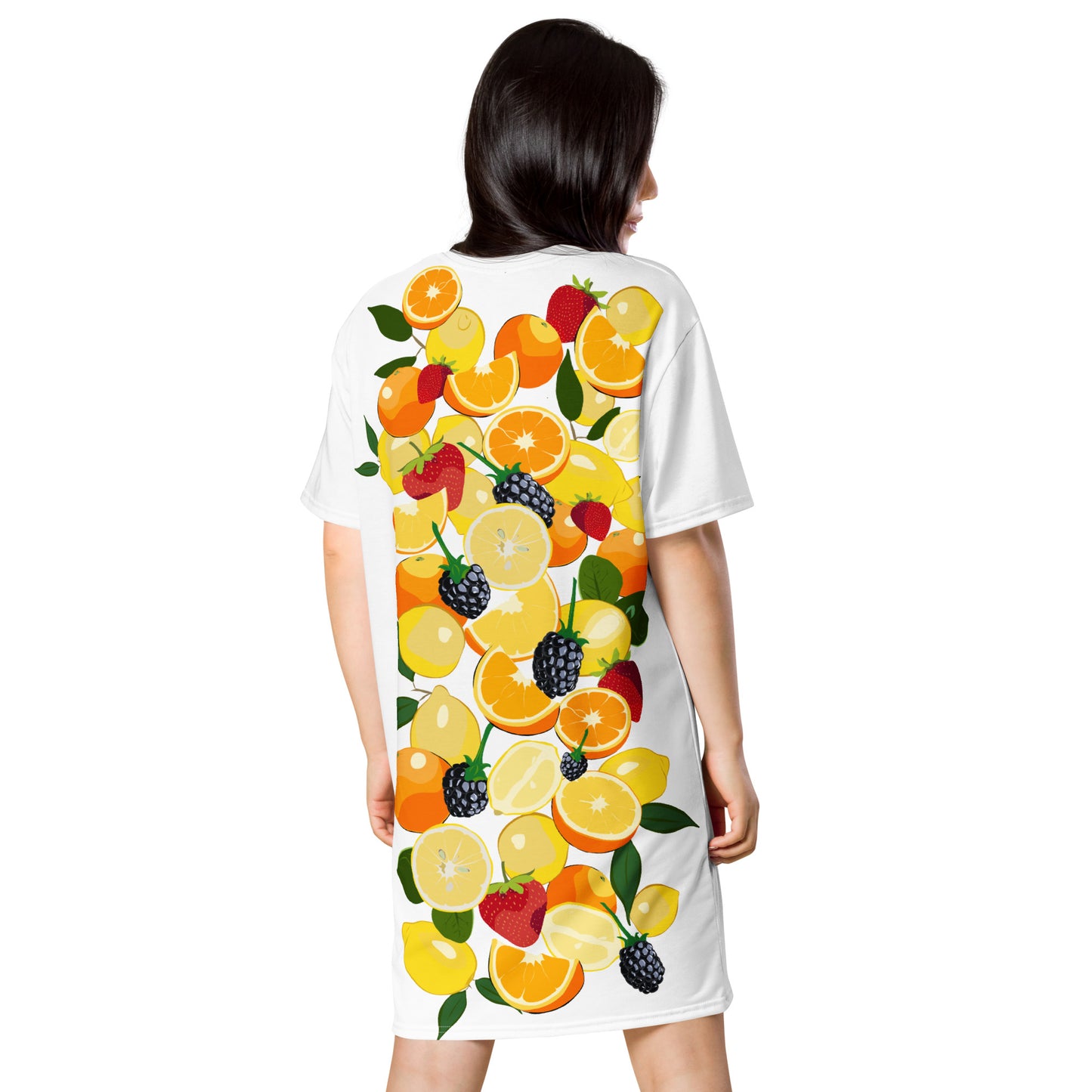 Everyday Tee Shirt Dress in Fruit Salad