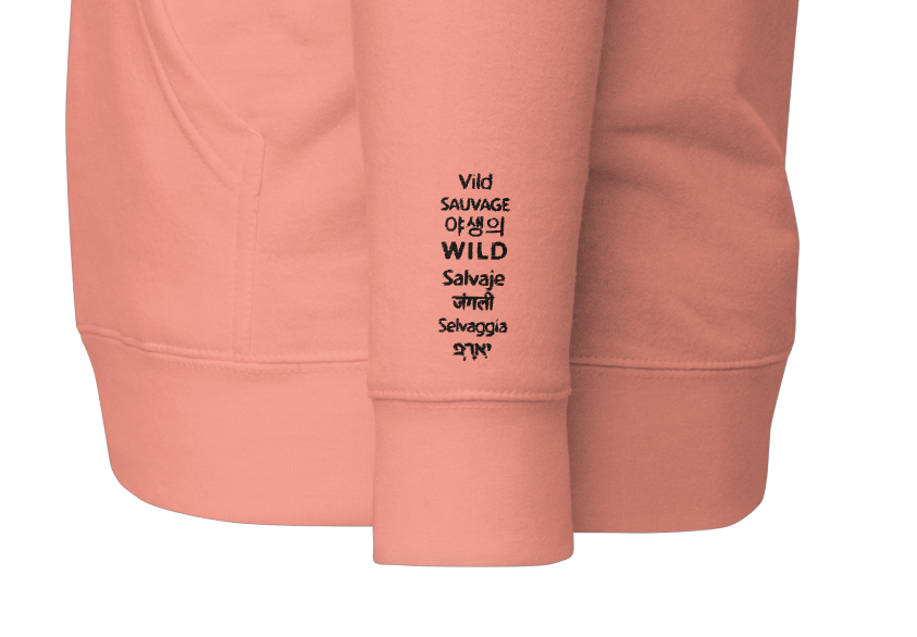 Stay Wild Unisex Hoodie in Dusty Rose