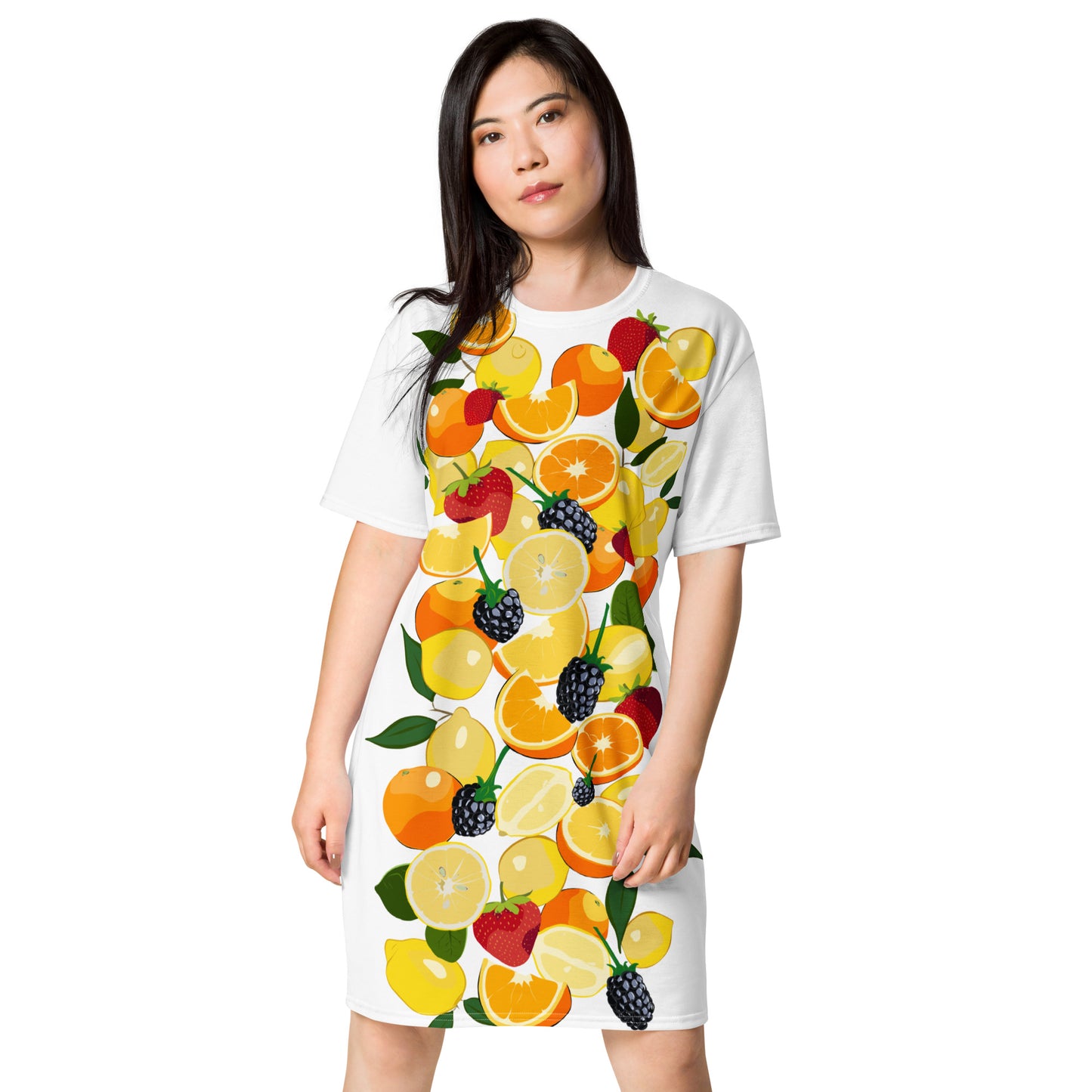 Everyday Tee Shirt Dress in Fruit Salad